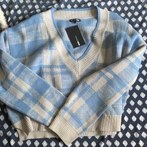 Fashion nova “Living the comfy life cropped sweater”